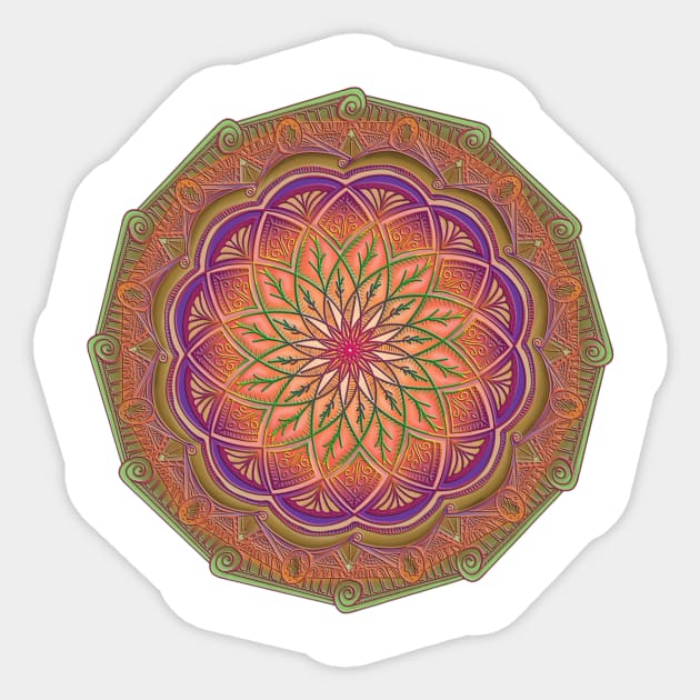 Mandala doodle 0018 Sticker by benjaminfaucher7